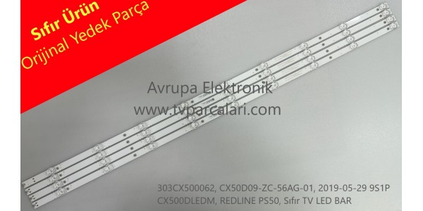 DIJITSU DJT50SF Led bar, DIJITSU DJTV50S Led bar, 303CX500062, CX50D09-ZC56AG-01, Panel ledleri